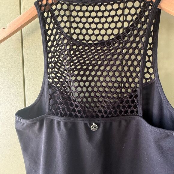 Lorna Jane Mesh Active Tank in Black - Large - Picture 3 of 6